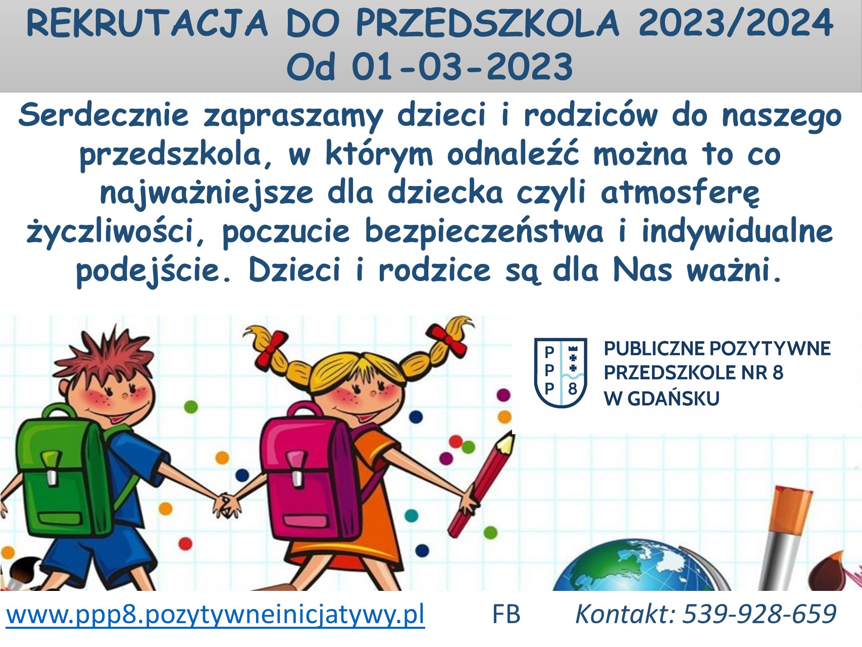 Rekrutacja Do Przedszkola Na Rok Szkolny 20232024 Publiczne Pozytywne Przedszkole Nr 8 4813